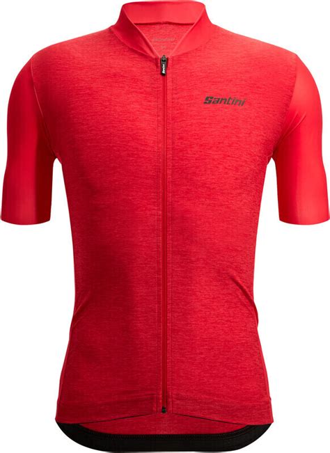 Santini Colore Puro Kurzarm Trikot Herren Rot Ab