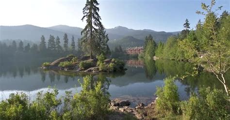 Nita Lake Whistler British Columbia In Summer Nature Stock Footage Ft