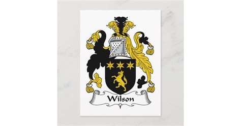 Wilson Family Crest Postcard | Zazzle