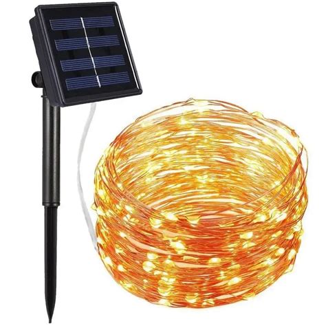 Led Solar Powered Led Strip Light Fairy Outdoor Waterproof Solar