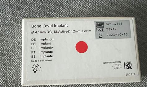 Straumann Bone Level Implantat Von Straumann Gmbh Produktinformation