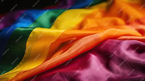 Premium Ai Image Lgbt Pride Rainbow Flag As A Symbol Of Lesbian Gay Background With Generative