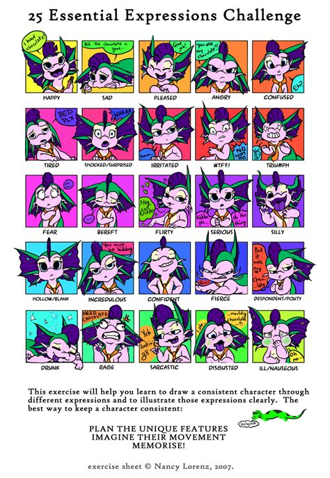 25 Essential Expressions Challenge By Scuterr On Deviantart