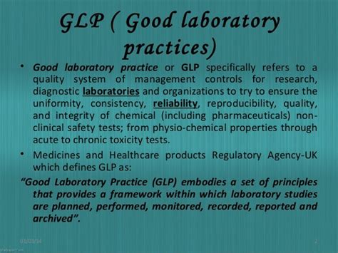 Good Laboratory Practices