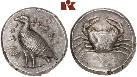 Akragas Ar Tetradrachme 465440 V Chr 1699 G Westermark Akragas