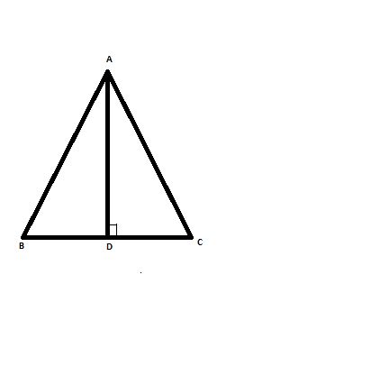 ABC is an isosceles triangle in which AB=AC=25cm and BC=14cm Find the ...