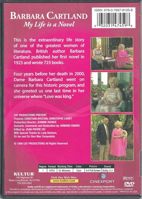 Barbara Cartland My Life Is A Novel Dvd 1996 For Sale Online Ebay