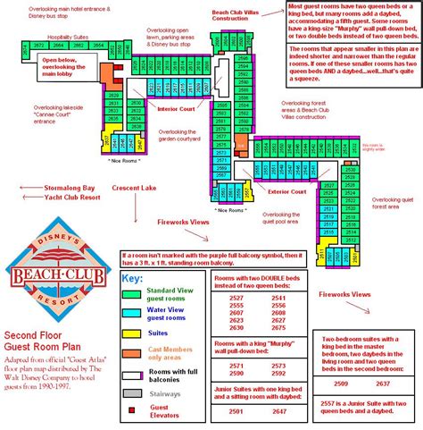 Disney Beach Club Resort Map