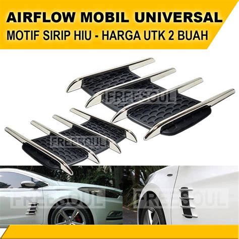 Jual Airflow Variasi Model Sirip Hiu Stiker Sirip Samping Mobil