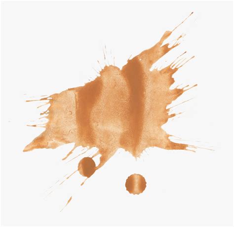 Watercolor Paint Splatter Brown, HD Png Download , Transparent Png ...