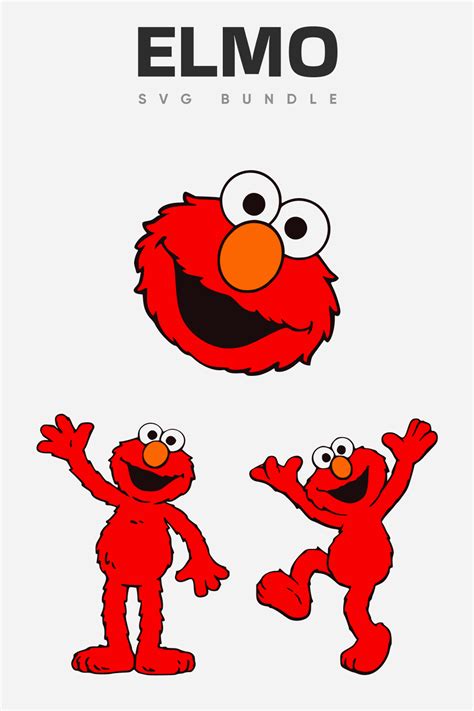 Elmo Svg Bundle 3 Designs In 2024