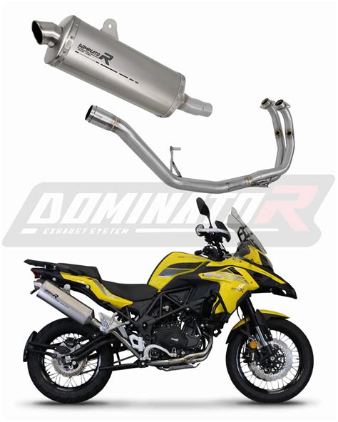 Benelli TRK 502 X 2018 2021 Full Exhaust System Silencer Titanium P7