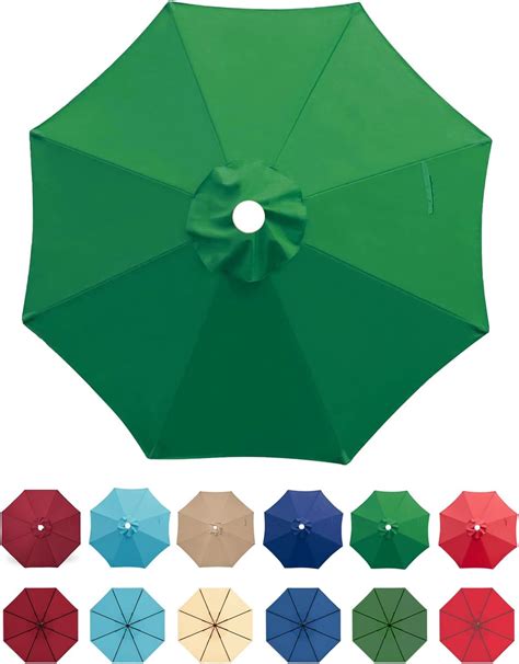 Jorohiker 9ft Patio Umbrella Replacement Canopy Outdoor Table Market Yard Umbrella