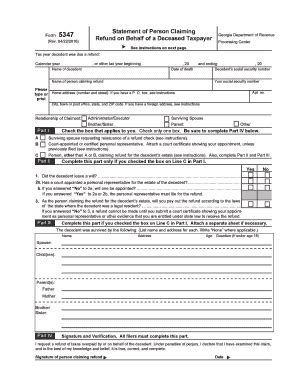 GA DoR 5347 2016 Fill Out Tax Template Online