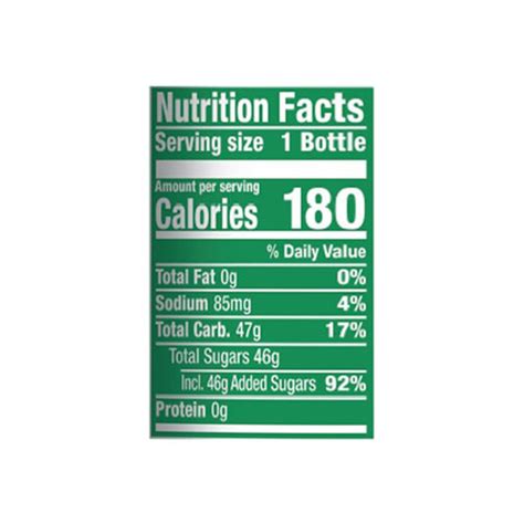 Schweppes Ginger Ale Nutrition Label Besto Blog