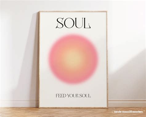 Soul Aura Poster Printable Aura Energy Gradient Print Aura Etsy