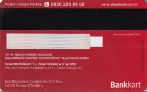 Bank Card BankKart T C Ziraat Bankasi Türkiye Turkey Col TR VE 0058 08