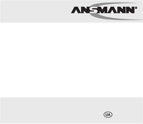 Ansmann Powerline 4 Light User Manual English 42 Pages