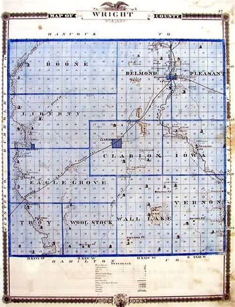 Map Of Wright County Art Source International