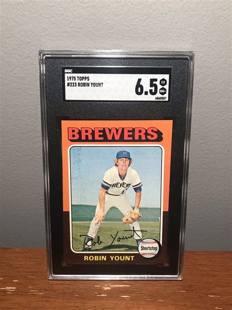 Topps Robin Yount Milwaukee Brewers Rookie Card Sgc Ex