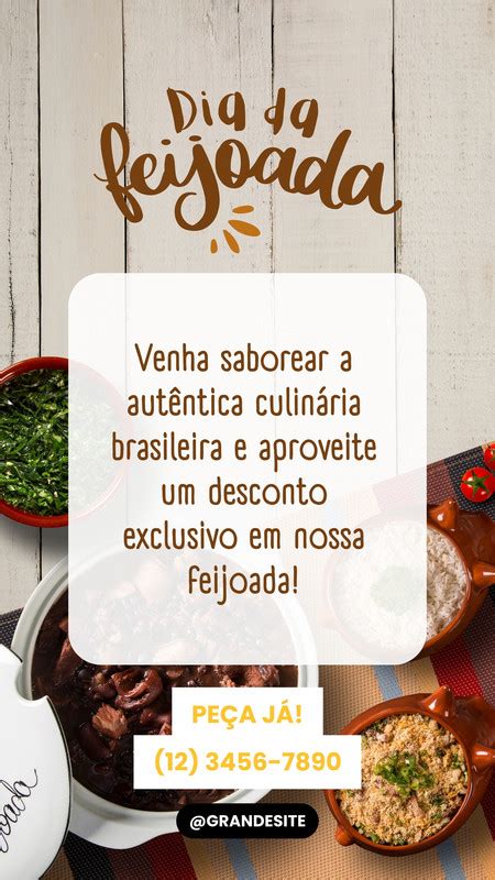 Página 4 Modelos de Feijoada customizáveis e grátis