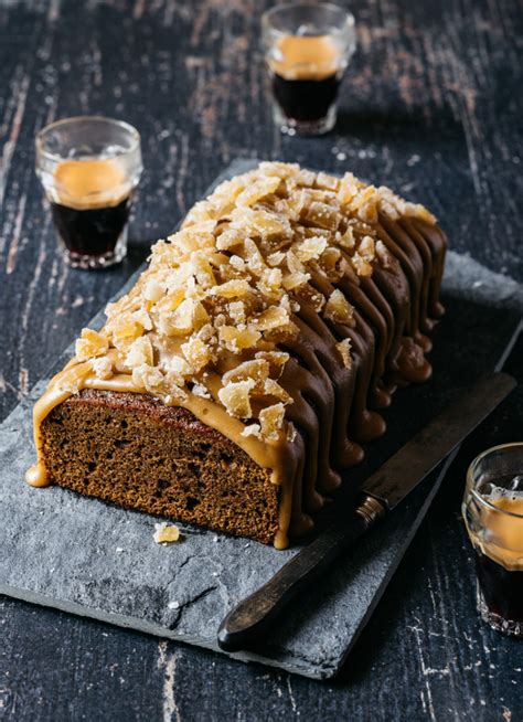 Sticky Ginger Loaf With Salted Caramel Icing Dish Dish Magazine