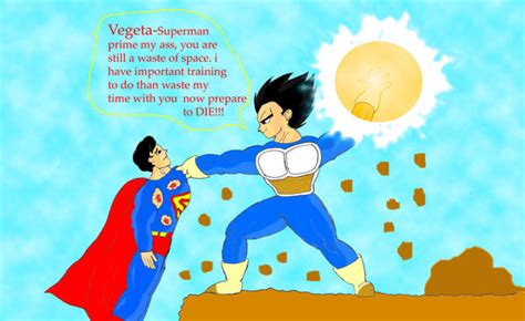 Vegeta Vs Superman By Brollylssj On Deviantart