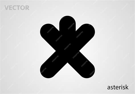 Premium Vector Mathematical Symbol Icon Asterisk Vector Illustration