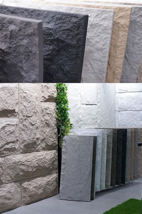 Lightweight Insulated PU Cultural Stone Panel Faux Mushroom Decorative