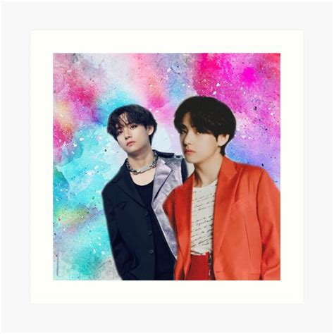 "Bts V Fan art" Art Print for Sale by btsfanworld1 | Redbubble