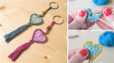 Crochet Heart Keychain Tutorial Tutorials And More