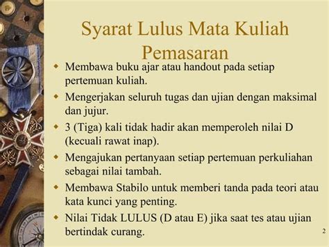 Handout Pengantar Pemasaran Ppt