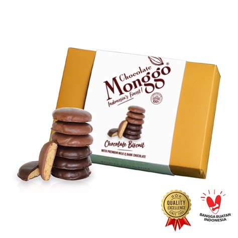 Jual Chocolate Monggo Biscuit Cokelat Hitam Susu G Biskuit