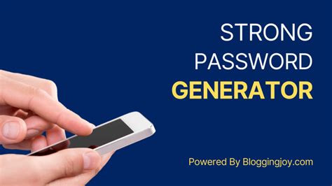 Strong Password Generator Create Random Passwords Online