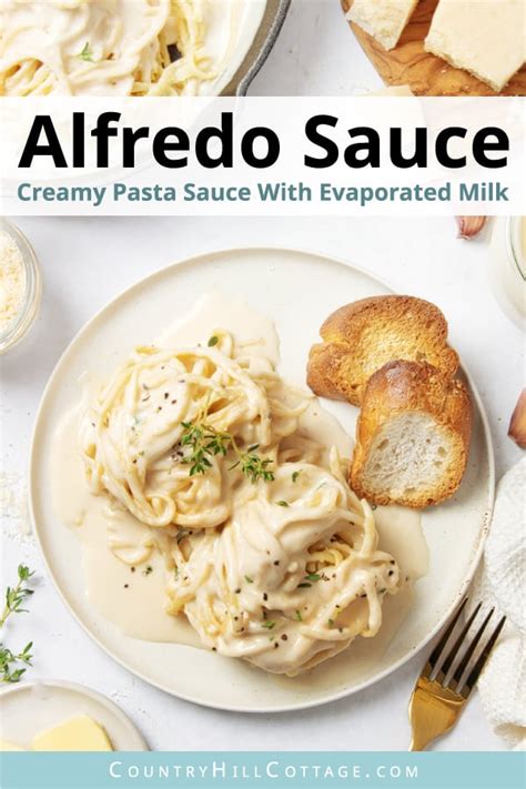 Evaporated Milk Alfredo Sauce