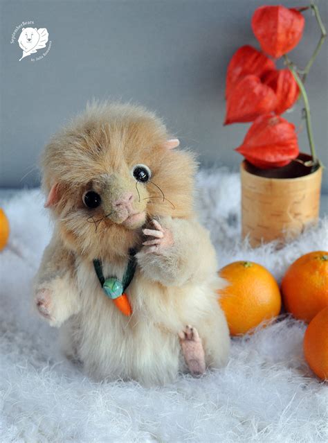 Guinea pig Teddy Bear friend OOAK Guinea pig Darcy | Etsy