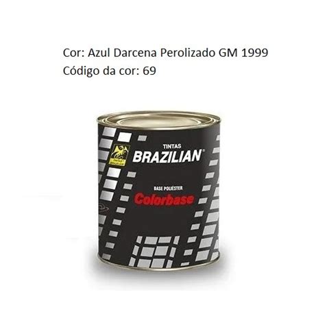 Tinta automotiva poliéster 900ml Azul Darcena gm 1999 Submarino