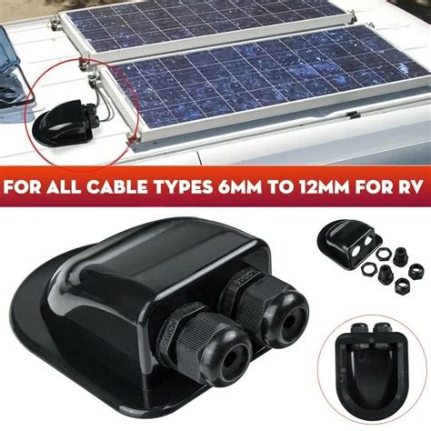 Singledouble Cable Entry Gland Box Solar Panel Motorhome Camper Roof Rv Caravan Home