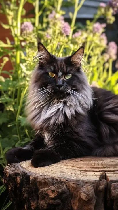 Black Smoke Maine Coon Cat PICTURES And Breed Profile Of Black Smoke