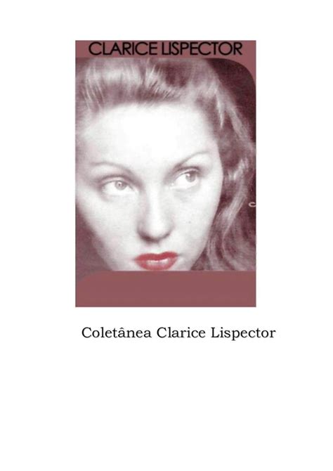 PDF Clarice lispector coletânea vol 1 DOKUMEN TIPS