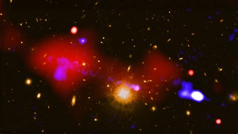 NASA photo reveals star formation sparked by distant supermassive black hole