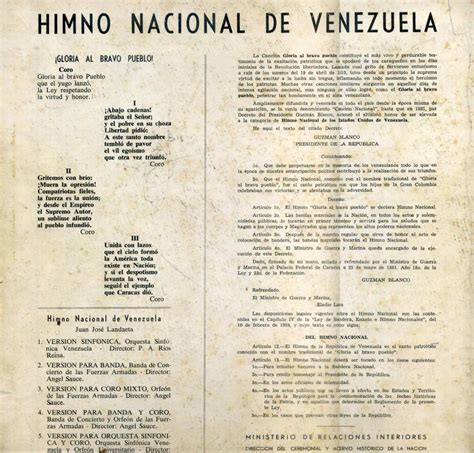 Himno nacional de venezuela letra - Imagui