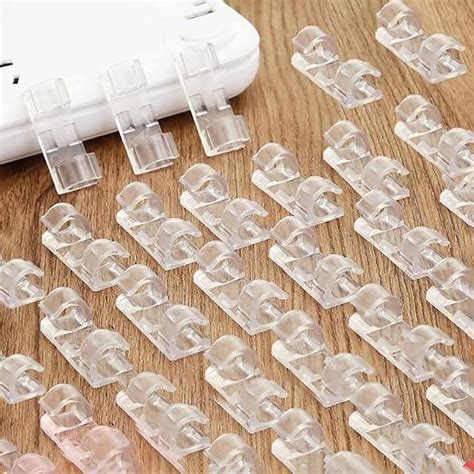 20 Pcs Premium Self Adhesive Wire Clips - ThePettahKade.lk | Online Shopping in Sri Lanka