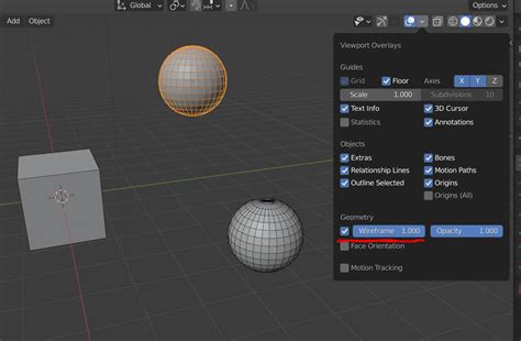 How To Disable Wireframe In Object Mode Basics Interface Blender