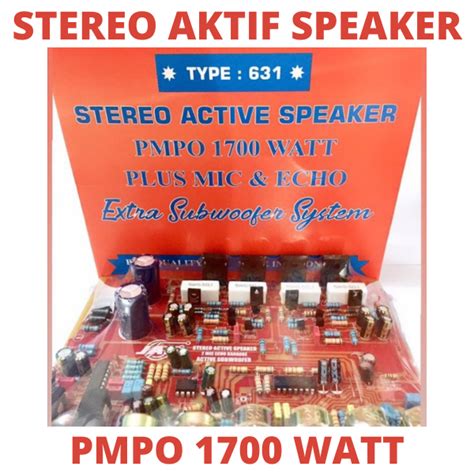 Kit Power Speaker Aktif Stereo Type Mic Echo Subwoofer Pmpo