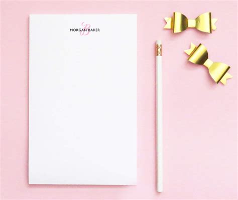 Amazon Monogrammed Notepad Personalized Monogrammed Notepad