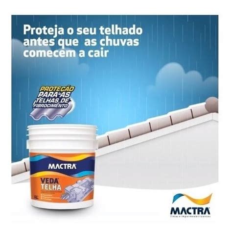 Tinta Impermeabilizante Mactra Veda Telha 16kg Galão Parcelamento sem