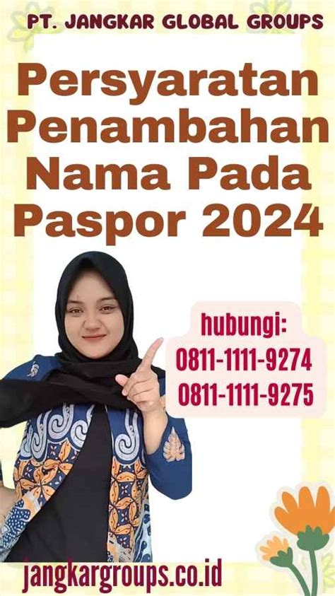 Penambahan Nama Pada Paspor 2024 Jangkar Global Groups