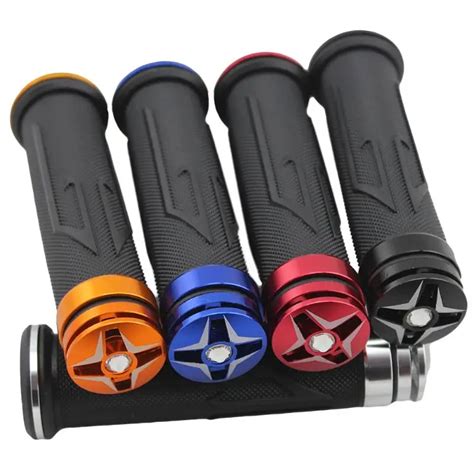 2pcs Pack 22mm Motorcycle Handlebar Grips Plastic Superior Motorbike 7