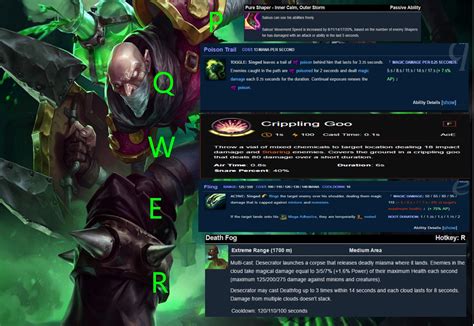 Reworking Singed Using Abilities From Other Games Rsingedmains